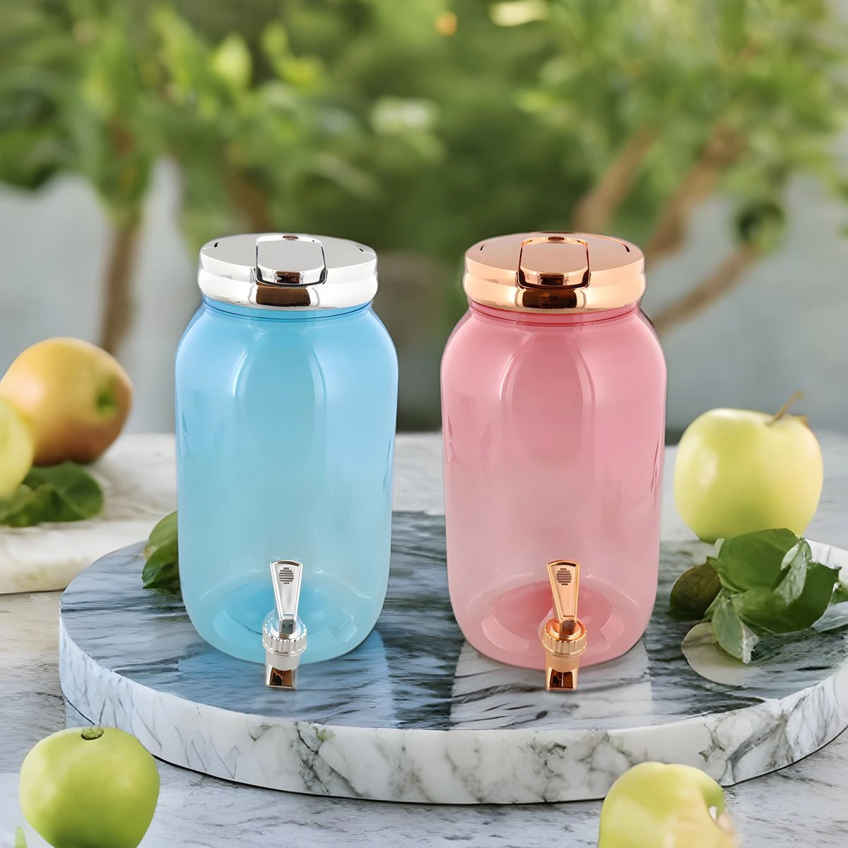 Robinet à Limonade - Robinet à Eau - Distributeur D'eau Avec Robinet - Plastique - 75 Litres - Avec Robinet - Plastique - 2 Pièces - Blauw Et Rose 5 Robinet à Limonade - Robinet à Eau - Distributeur D'eau Avec Robinet - Plastique - 75 Litres - Avec Robinet - Plastique - 2 Pièces - Blauw Et Rose – Image 5