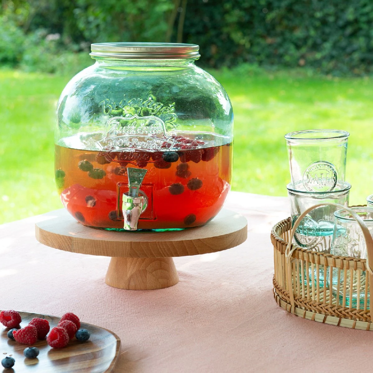 Decoris Distributeur De Boissons / Distributeur De Limonade - 2x - Verre Recyclé - 6L 2 Decoris Distributeur De Boissons / Distributeur De Limonade - 2x - Verre Recyclé - 6L – Image 2