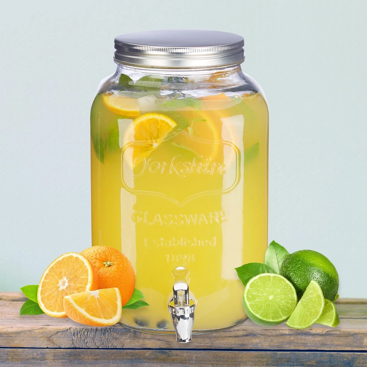 Distributeur De Boissons Relaxdays - 8 Litres - Verre 4 Distributeur De Boissons Relaxdays - 8 Litres - Verre – Image 4