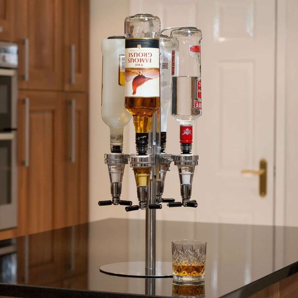 #Winning - 4 Bottle Bar Butler - Rotary - Dispenser - Stand 1 #Winning - 4 Bottle Bar Butler - Rotary - Dispenser - Stand