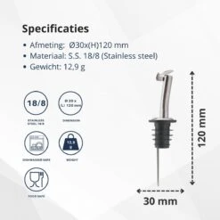 Veluw Boisson Verseur Boisson - Becs Verseurs Professionnels - Bouchon Verseur En Acier Inoxydable Avec Flip-Top (6 Pièces) -Cuisine Fournitures Magasin 1200x1200 1793