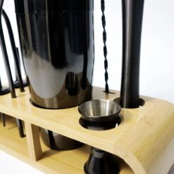 Set à Cocktail Par Simver - Ensemble à Cocktail 9 Pièces - Set Shaker à Cocktail (750 Ml) - Coffret Cadeau De Luxe - Métal Zwart -Cuisine Fournitures Magasin 1200x1200 1803