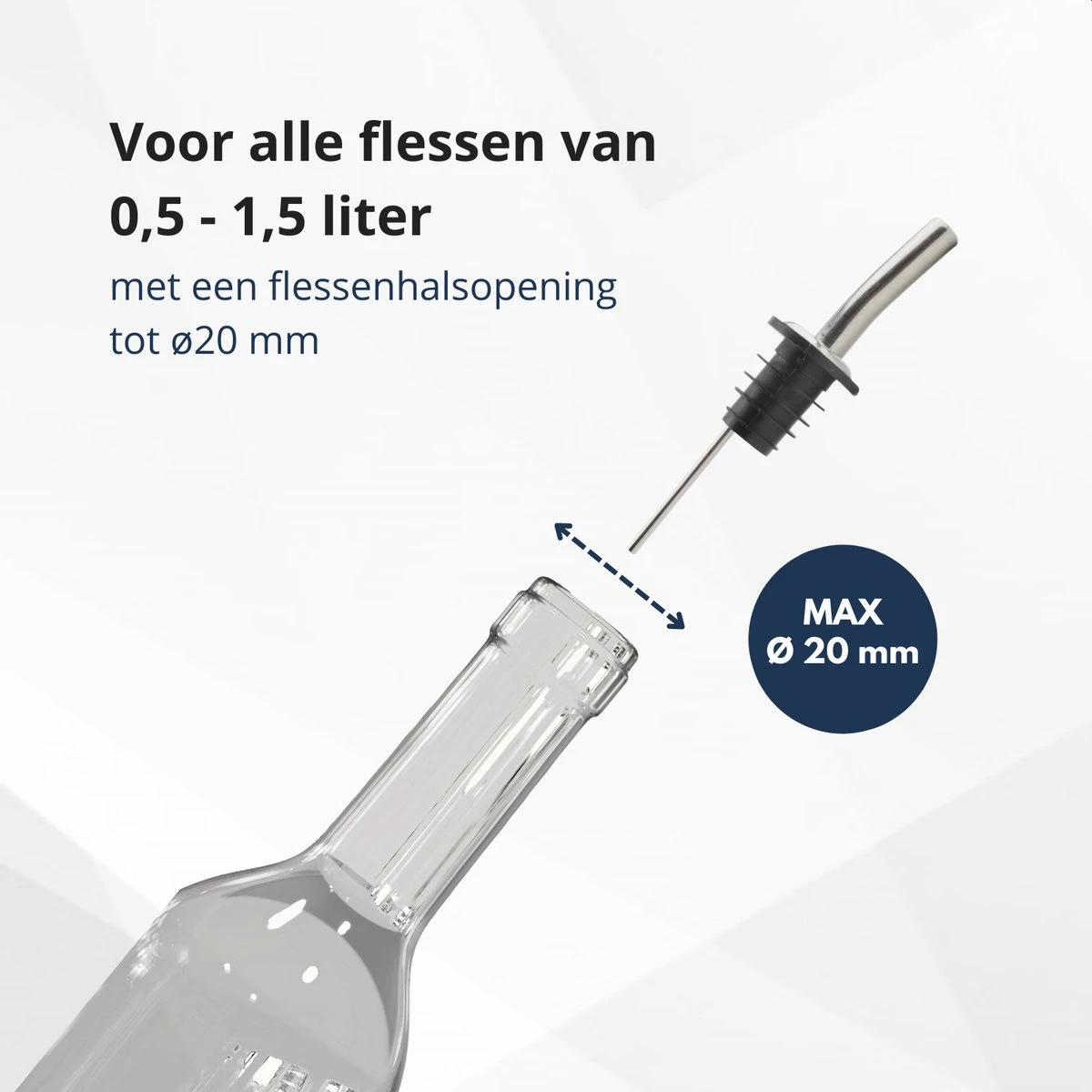 Veluw Boisson Verseur Boisson - Becs Verseurs Professionnels - Bouchon Verseur En Acier Inoxydable à Débit Rapide (6 Pièces) 3 Veluw Boisson Verseur Boisson - Becs Verseurs Professionnels - Bouchon Verseur En Acier Inoxydable à Débit Rapide (6 Pièces) – Image 3