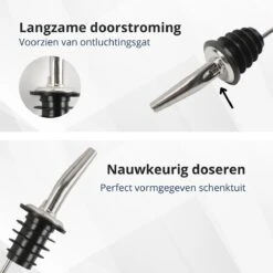 Veluw Boisson Verseur Pour Boissons - Becs Verseurs Professionnels - Bouchon Verseur En Acier Inoxydable à Débit Lent (4 Pièces) 11 Veluw Boisson Verseur Pour Boissons - Becs Verseurs Professionnels - Bouchon Verseur En Acier Inoxydable à Débit Lent (4 Pièces) -Cuisine Fournitures Magasin 1200x1200 1827