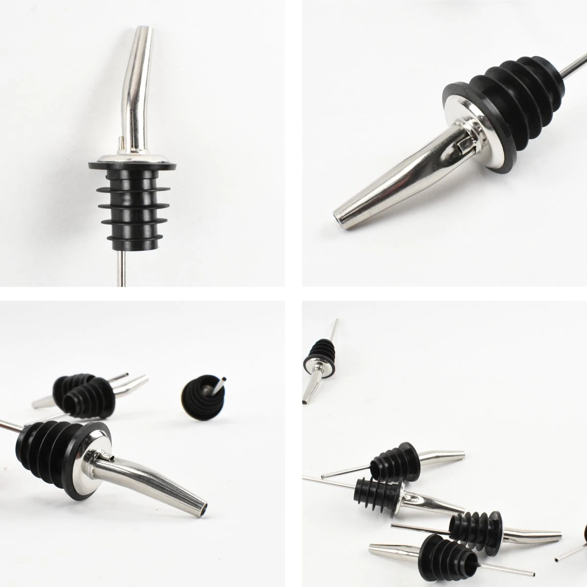 Veluw Boisson Verseur Pour Boissons - Becs Verseurs Professionnels - Bouchon Verseur En Acier Inoxydable à Débit Lent (4 Pièces) 6 Veluw Boisson Verseur Pour Boissons - Becs Verseurs Professionnels - Bouchon Verseur En Acier Inoxydable à Débit Lent (4 Pièces) – Image 6