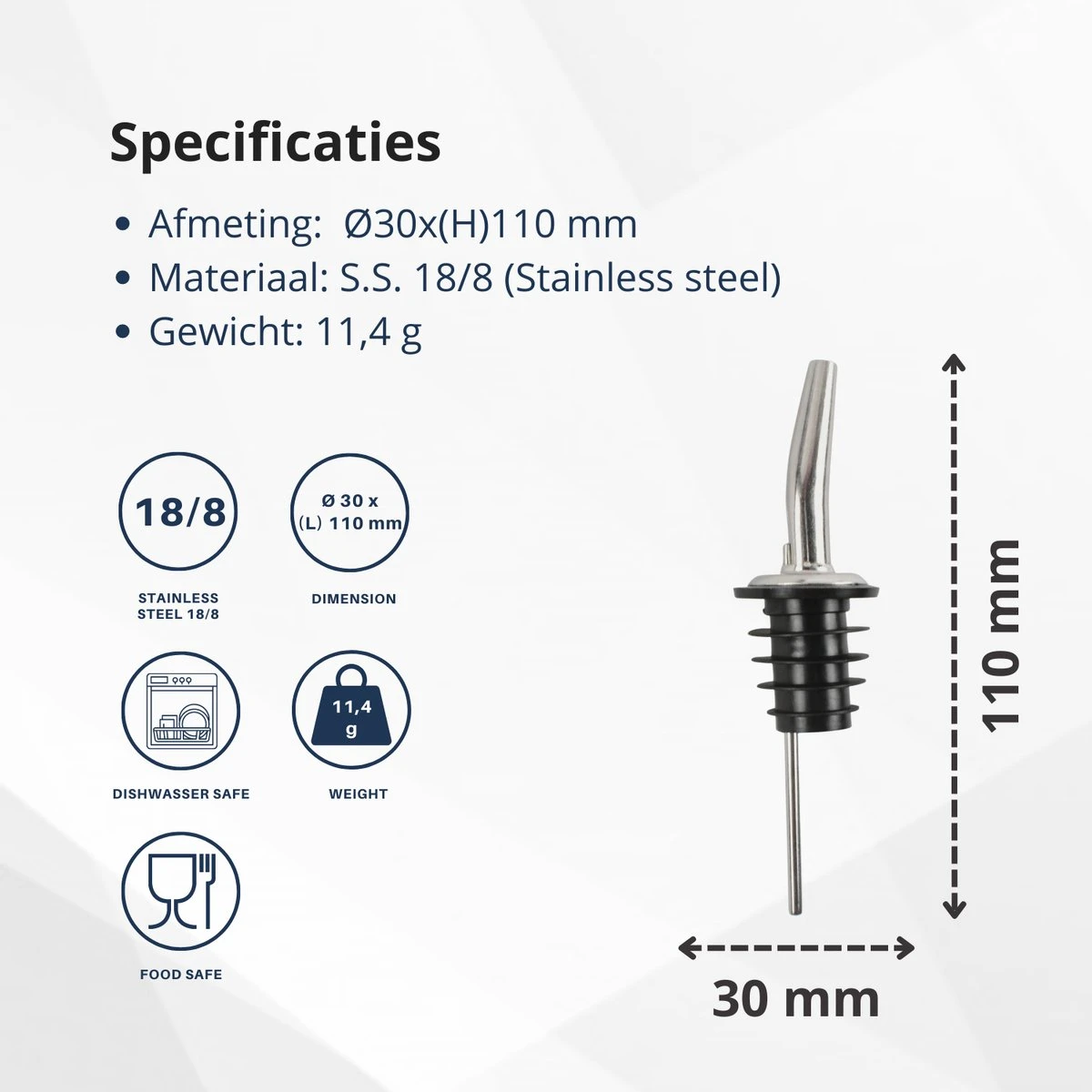 Veluw Boisson Verseur Pour Boissons - Becs Verseurs Professionnels - Bouchon Verseur En Acier Inoxydable à Débit Lent (4 Pièces) 8 Veluw Boisson Verseur Pour Boissons - Becs Verseurs Professionnels - Bouchon Verseur En Acier Inoxydable à Débit Lent (4 Pièces) – Image 8