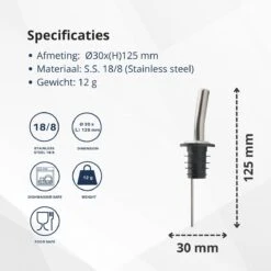Veluw Boisson Verseur Boisson - Becs Verseurs Professionnels - Bouchon Verseur En Acier Inoxydable à Débit Rapide (2 Pièces) 14 Veluw Boisson Verseur Boisson - Becs Verseurs Professionnels - Bouchon Verseur En Acier Inoxydable à Débit Rapide (2 Pièces) -Cuisine Fournitures Magasin 1200x1200 1871