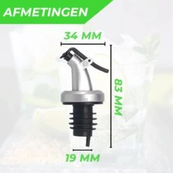 4 Pièces Bec Verseur Verrouillable Avec Bouchon - Bec Verseur De Précision Bec Doseur - Se Ferme Facilement - Pour Huile, Vinaigre Et Alcool -Cuisine Fournitures Magasin 1200x1200 1885