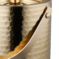 Seau à Glace Relaxdays Avec Couvercle - 1,5 L - Double Paroi - Or - Acier Inoxydable - Glacière Avec Poignée -Cuisine Fournitures Magasin 1200x1200 1890