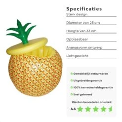 Cheqo® Seau à Glace - Refroidisseur à Boisson Opblaasbaar - Porte-Boisson - Refroidisseur à Bouteille - Refroidisseur à Vin - Ø25cm - Ananas Opblaasbaar - Hauteur 33cm 11 Cheqo® Seau à Glace - Refroidisseur à Boisson Opblaasbaar - Porte-Boisson - Refroidisseur à Bouteille - Refroidisseur à Vin - Ø25cm - Ananas Opblaasbaar - Hauteur 33cm -Cuisine Fournitures Magasin 1200x1200 1901