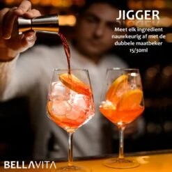 BELLAVITA Cocktail Set - 16 Pièces - 750ml - Cocktail - Shaker - Bartender - Verre Doseur - Acier Inoxydable - Bamboe 13 BELLAVITA Cocktail Set - 16 Pièces - 750ml - Cocktail - Shaker - Bartender - Verre Doseur - Acier Inoxydable - Bamboe -Cuisine Fournitures Magasin 1200x1200 1918