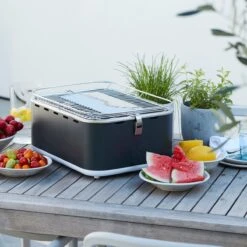 Barbecook Carlo - Barbecue Au Charbon De Bois - Barbecue De Table - Sac De Transport - Compact - Ventilateur - 38,5 X 28,5 Cm - 6 P. - Gris -Cuisine Fournitures Magasin 1200x1200 192