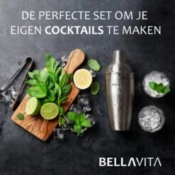 BELLAVITA Cocktail Set - 16 Pièces - 750ml - Cocktail - Shaker - Bartender - Verre Doseur - Acier Inoxydable - Bamboe 16 BELLAVITA Cocktail Set - 16 Pièces - 750ml - Cocktail - Shaker - Bartender - Verre Doseur - Acier Inoxydable - Bamboe -Cuisine Fournitures Magasin 1200x1200 1921