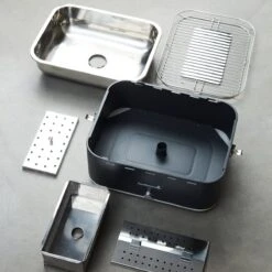 Barbecook Carlo - Barbecue Au Charbon De Bois - Barbecue De Table - Sac De Transport - Compact - Ventilateur - 38,5 X 28,5 Cm - 6 P. - Gris -Cuisine Fournitures Magasin 1200x1200 194