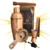 Service à Cocktail Cuivré Premium - Service à Cocktail 7 Pièces Top Class - Shaker à Cocktail 750ml - Coffret Cadeau Luxe