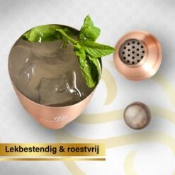 Service à Cocktail Cuivré Premium - Service à Cocktail 7 Pièces Top Class - Shaker à Cocktail 750ml - Coffret Cadeau Luxe -Cuisine Fournitures Magasin 1200x1200 1951