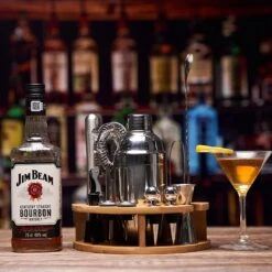 Ensemble à Cocktail De Luxe Chefs Cuisine - Ensemble à Cocktail - Shaker à Cocktail - Ensemble De 12 Pièces Avec Support En Bois -Cuisine Fournitures Magasin 1200x1200 1956