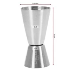 Tasse à Mesurer / Barre à Mesurer Westmark, Jigger Pour Cocktails - 2 Unités De Mesure: 2/4 Cl - Acier Inoxydable -Cuisine Fournitures Magasin 1200x1200 1967