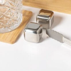 Whisky à Whisky - Whisky - Verre 350 Ml - Glaçons - Pierres à Whisky - Pince à Glace - Bamboe - Acier Inoxydable - Beige -Cuisine Fournitures Magasin 1200x1200 1977