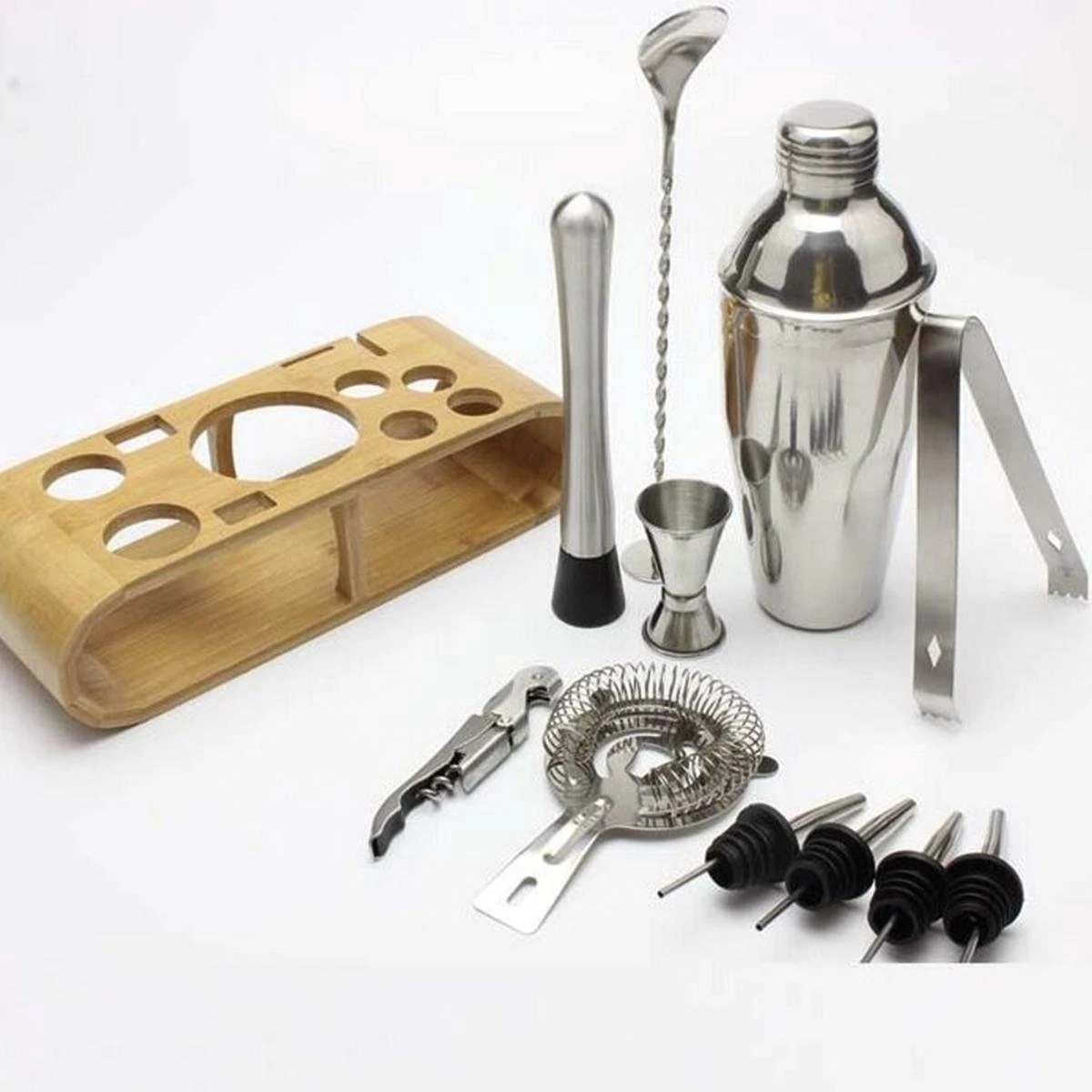 Ensemble Shaker à Cocktail - Copain De Bar - Jigger - Distributeur De Shot - Copain De Boisson - Copain De Cocktail - Tasse à Mesurer - Accessoires De Bar Pub - 12 Pièces - Coffret Cadeau 2 Ensemble Shaker à Cocktail - Copain De Bar - Jigger - Distributeur De Shot - Copain De Boisson - Copain De Cocktail - Tasse à Mesurer - Accessoires De Bar Pub - 12 Pièces - Coffret Cadeau – Image 2