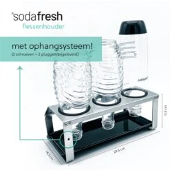 Sodafresh - Porte-bouteille Et égouttoir Haut De Gamme Pour Toutes Les Bouteilles Sodastream - 100 % Acier Inoxydable 15 Sodafresh - Porte-bouteille Et égouttoir Haut De Gamme Pour Toutes Les Bouteilles Sodastream - 100 % Acier Inoxydable -Cuisine Fournitures Magasin 1200x1200 2052