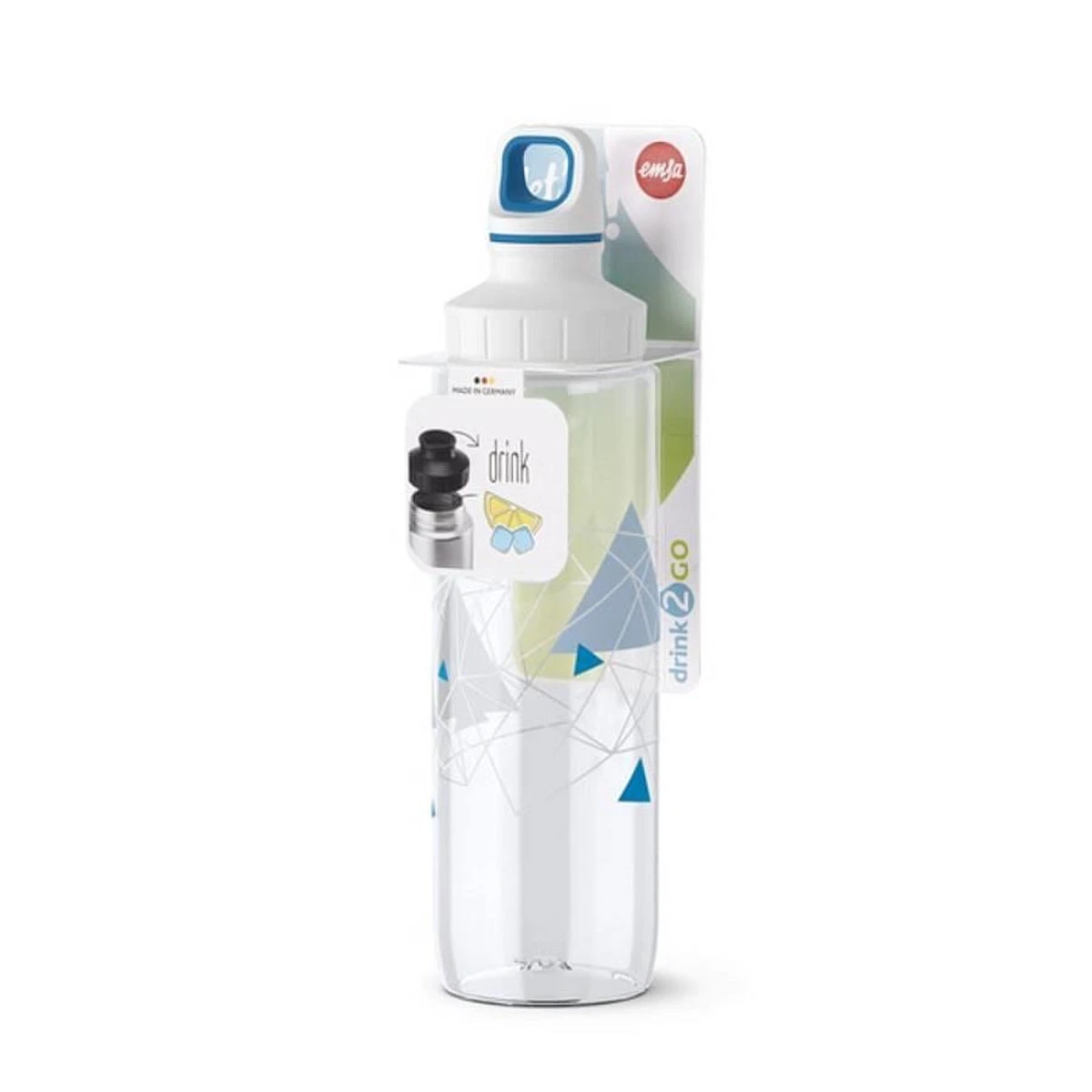 EMSA Drink2Go TRITAN 700 Ml Utilisation Quotidienne Bleu, Transparent, Blanc 6 EMSA Drink2Go TRITAN 700 Ml Utilisation Quotidienne Bleu, Transparent, Blanc – Image 6