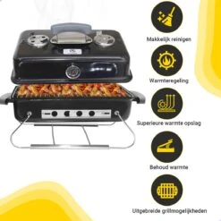 AG To- Go Barbecue Ø44 Cm - Barbecues à Charbon - Incl. Thermomètre - Température Inoxydable - Compact -Barbecue Carré - Incl. Couvercle - Barbecue Traditionnel - 6 Personnes - Partout Grille De Ventilation Pour Régulation D'oxygène - Zwart 16 AG To- Go Barbecue Ø44 Cm - Barbecues à Charbon - Incl. Thermomètre - Température Inoxydable - Compact -Barbecue Carré - Incl. Couvercle - Barbecue Traditionnel - 6 Personnes - Partout Grille De Ventilation Pour Régulation D'oxygène - Zwart -Cuisine Fournitures Magasin 1200x1200 208