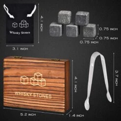 BOTC Whisky Stones Glaçons Réutilisables - Pierres à Whisky Réutilisables - 9 Pièces-KWISO156 -Cuisine Fournitures Magasin 1200x1200 2104