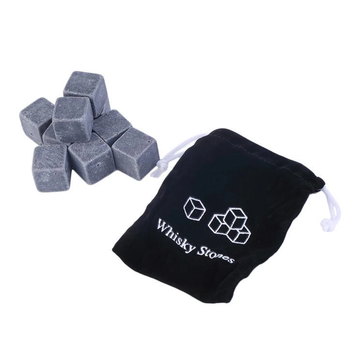 RRJ Whisky Stones - Blocs De Glace En Pierre Naturelle - Coffret Cadeau Avec 9 Pièces 2 RRJ Whisky Stones - Blocs De Glace En Pierre Naturelle - Coffret Cadeau Avec 9 Pièces – Image 2