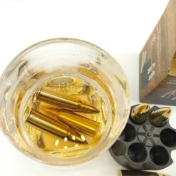 TDR-RVS 6 Pierres à Whisky- Avec Une Forme De Balle-réutilisable-or -Cuisine Fournitures Magasin 1200x1200 2122