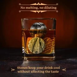 Pierres à Whisky GOURMEO (6 Pièces) En Marbre Et Granit I Glaçons Réutilisables, Pierres à Whisky, Pierres à Whisky, Pierres De Refroidissement -Cuisine Fournitures Magasin 1200x1200 2150