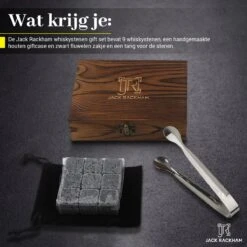 Set De Pierres à Whisky - 6 Pièces - Réutilisable - Coffret Cadeau - Pierres à Whisky - Jack Rackham -Cuisine Fournitures Magasin 1200x1200 2156