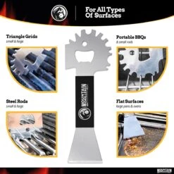 Grattoir De Gril - Grattoir De Gril Large Pour Presque Tous Les Grils, Grilles De Gril, Fumoirs Ou Grilles De Four - Nettoyant De Gril En Acier Inoxydable Compact Et Antidérapant Avec Ouvre-bouteille Intégré -Cuisine Fournitures Magasin 1200x1200 2189