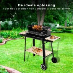 Cheqo® Barbecue Mobile - BBQ Sur Roues - BBQ à Charbon De Bois - Cuisine Extérieure - 45x31cm - 6kg - Paravent Avec Fentes - 2 Roues - Réglable 9 Cheqo® Barbecue Mobile - BBQ Sur Roues - BBQ à Charbon De Bois - Cuisine Extérieure - 45x31cm - 6kg - Paravent Avec Fentes - 2 Roues - Réglable -Cuisine Fournitures Magasin 1200x1200 220