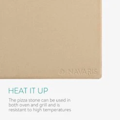 Navaris XL Pour Four Et Barbecue - Plaque à Pizza Rectangulaire 38 X 30 Cm - Y Compris Pelle à Pizza Avec Manche Extra-long - Céramique émaillée -Cuisine Fournitures Magasin 1200x1200 2217