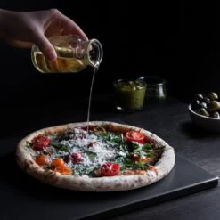 Navaris XL Pour Four Et Barbecue - Plaque à Pizza Rectangulaire 38 X 30 Cm - Pierre à Pain - Céramique émaillée - Zwart -Cuisine Fournitures Magasin 1200x1200 2220