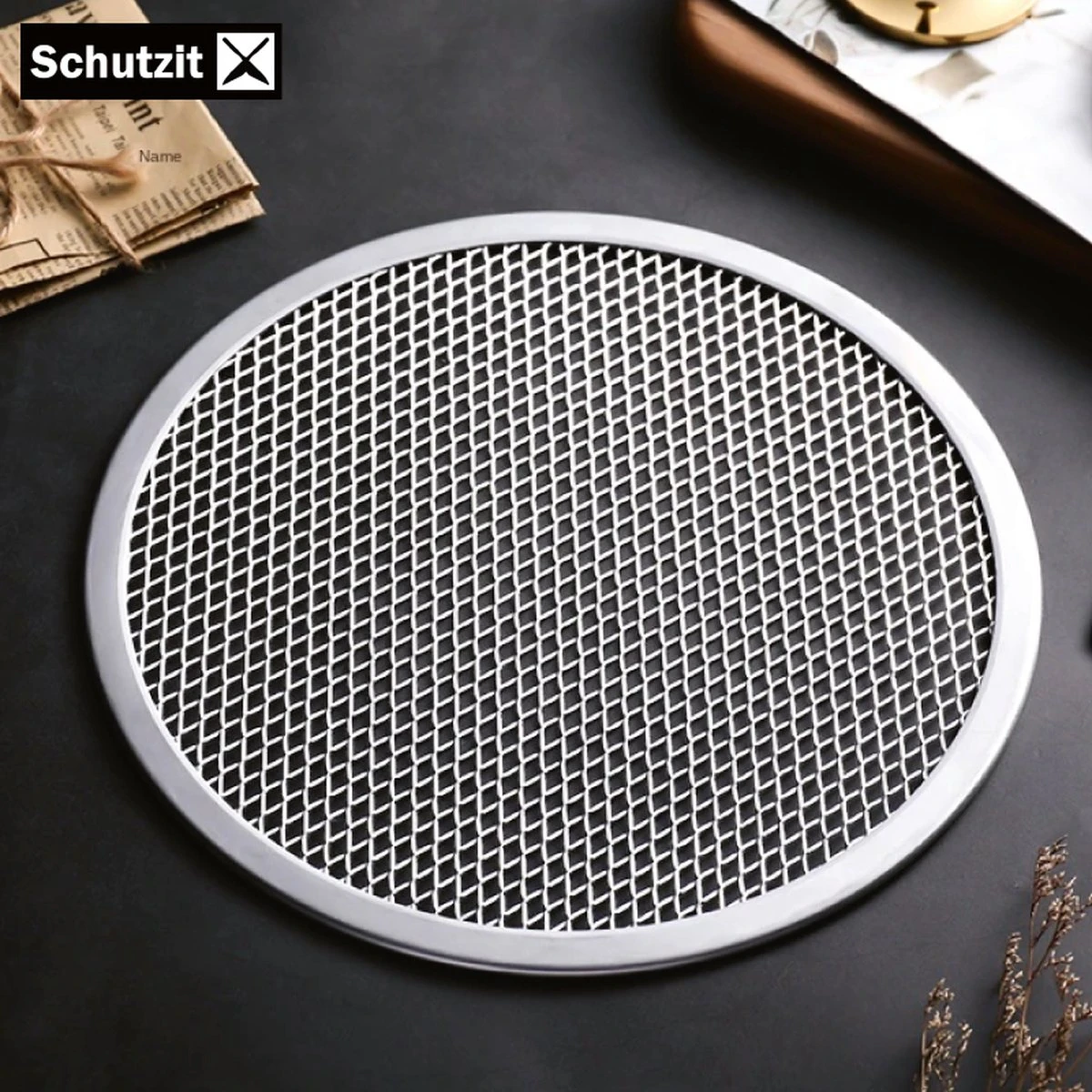 Schutzit - Assiette à Pizza 2 Pièces - 30,5 Cm - Plaque De Cuisson à Pizza - Plaque De Fond En Maille - Forme De Pizza - Plaque à Pizza BBQ 9 Schutzit - Assiette à Pizza 2 Pièces - 30,5 Cm - Plaque De Cuisson à Pizza - Plaque De Fond En Maille - Forme De Pizza - Plaque à Pizza BBQ – Image 9