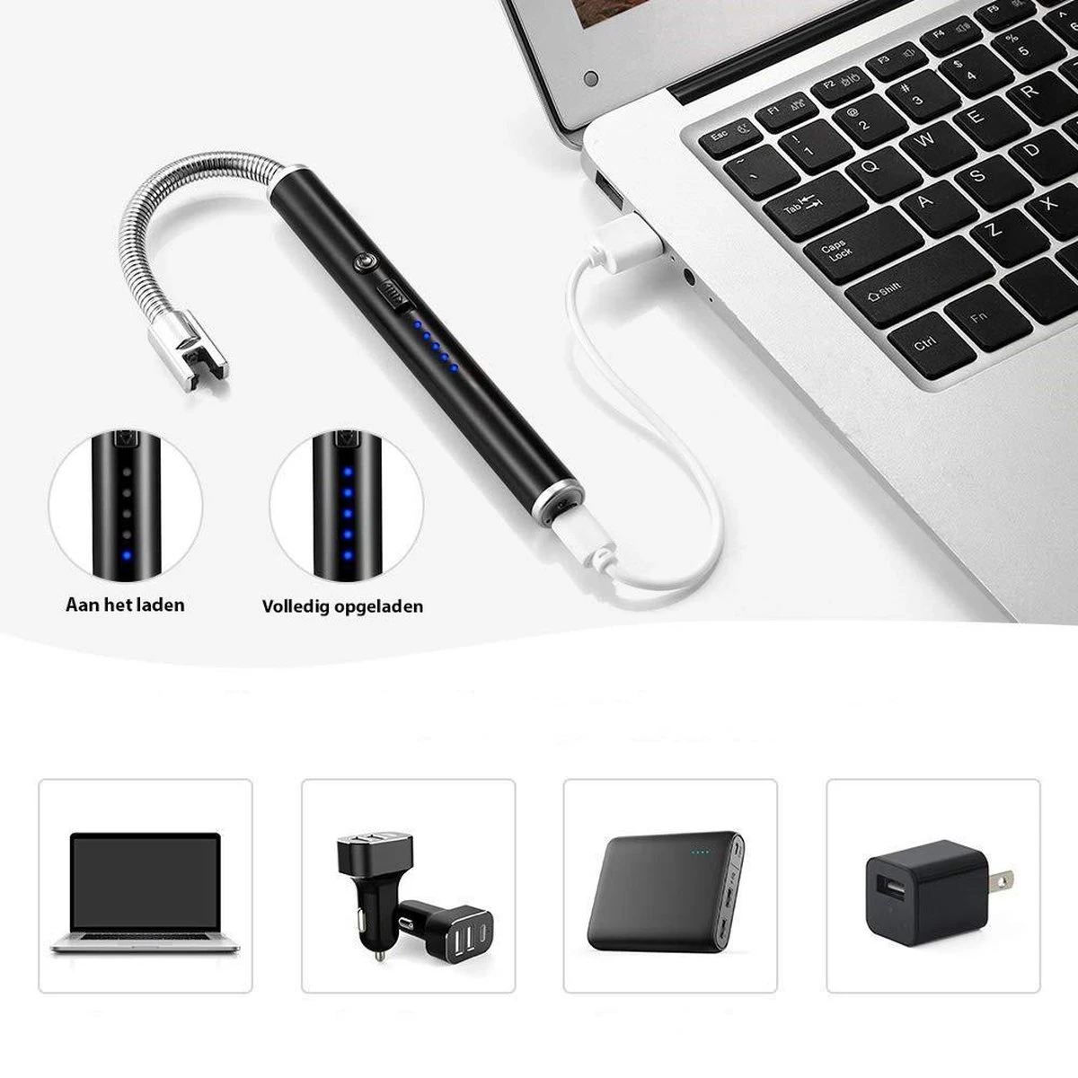 Briquet électrique Long Rechargeable Pliable - Briquet Pliable - Briquet Plasma Durable - Comprend Un Emballage Cadeau - BBQ - Bougies 5 Briquet électrique Long Rechargeable Pliable - Briquet Pliable - Briquet Plasma Durable - Comprend Un Emballage Cadeau - BBQ - Bougies – Image 5