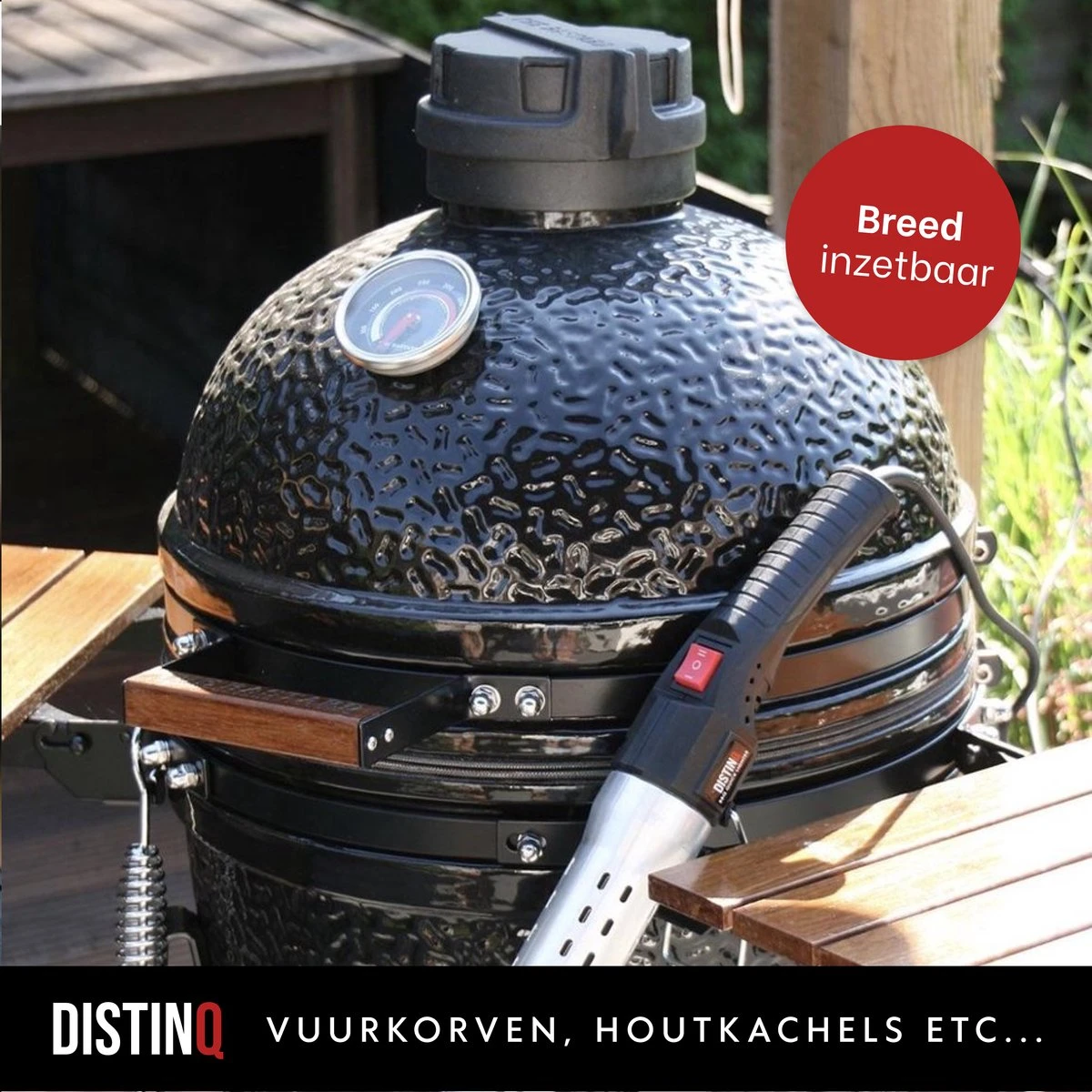 Briquet DistinQ BBQ Briquet - Démarreur électrique Au Charbon De Bois Pour Barbecue, Gril Et Cheminée - Cadeau De Vaderdag De 2000 Watt 9 Briquet DistinQ BBQ Briquet - Démarreur électrique Au Charbon De Bois Pour Barbecue, Gril Et Cheminée - Cadeau De Vaderdag De 2000 Watt – Image 9