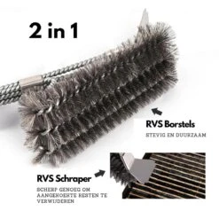 Gohh Brosse Pour Barbecue Avec Grattoir - Brosse De Nettoyage - Grattoir Pour Barbecue Avec Sac De Rangement Pratique 2 En 1 -Cuisine Fournitures Magasin 1200x1200 2435