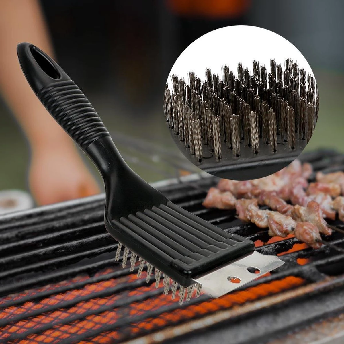 BBQ Clean - Brosse Pour Barbecue - Brosse De Nettoyage - Brosse Et Grattoir Pour BBQ 1 BBQ Clean - Brosse Pour Barbecue - Brosse De Nettoyage - Brosse Et Grattoir Pour BBQ