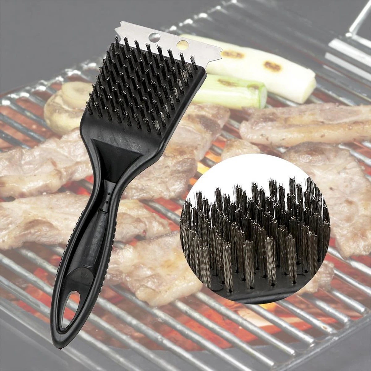 BBQ Clean - Brosse Pour Barbecue - Brosse De Nettoyage - Brosse Et Grattoir Pour BBQ 2 BBQ Clean - Brosse Pour Barbecue - Brosse De Nettoyage - Brosse Et Grattoir Pour BBQ – Image 2