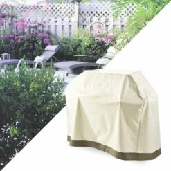 Lumaland - Housse De Protection Pour Mobilier De Jardin - Housse étanche Pour Barbecue - 133 (H) X 182,9 (L) X 68 (P) Cm - Oxford 600D - Beige -Cuisine Fournitures Magasin 1200x1200 2510