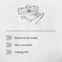 Orange85 De Barbecue Orange85 - Acier Inoxydable - Dans Un Coffret De Luxe - 3 Pièces - Spatule - Pinces - Fourchette à Viande -Cuisine Fournitures Magasin 1200x1200 2559