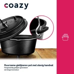 Grillas Coazy 7.3L | Four Néerlandais | Poêle à BBQ En Fonte Avec Couvercle | Barbecue Petromax | Poêle à Frire | -Cuisine Fournitures Magasin 1200x1200 2563