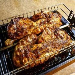 Panier à Gril Plat En Acier Inoxydable Auspit Pour Broche / Rôtisserie, Hauteur Réglable Sur 4 Niveaux -Cuisine Fournitures Magasin 1200x1200 2578