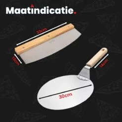 Pelle à Pizza GrillX Avec Coupe-pizza - 30 Cm - Spatule à Pizza Pour BBQ Et Four - Outils D'accessoires Pour BBQ -Cuisine Fournitures Magasin 1200x1200 2611