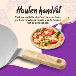 Pelle à Pizza Ronde En Acier Inoxydable Pour BBQ Et Four - Manche En Bois - Spatule à Pizza - Pelle à Pizza - Pelle à Gâteau - Spatule -Cuisine Fournitures Magasin 1200x1200 2635