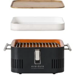 Charbon De Bois Everdure Cube - Avec Compartiment De Rangement Et Plan De Travail - Aluminium / Bois / Acier Inoxydable - Vert 14 Charbon De Bois Everdure Cube - Avec Compartiment De Rangement Et Plan De Travail - Aluminium / Bois / Acier Inoxydable - Vert -Cuisine Fournitures Magasin 1200x1200 264