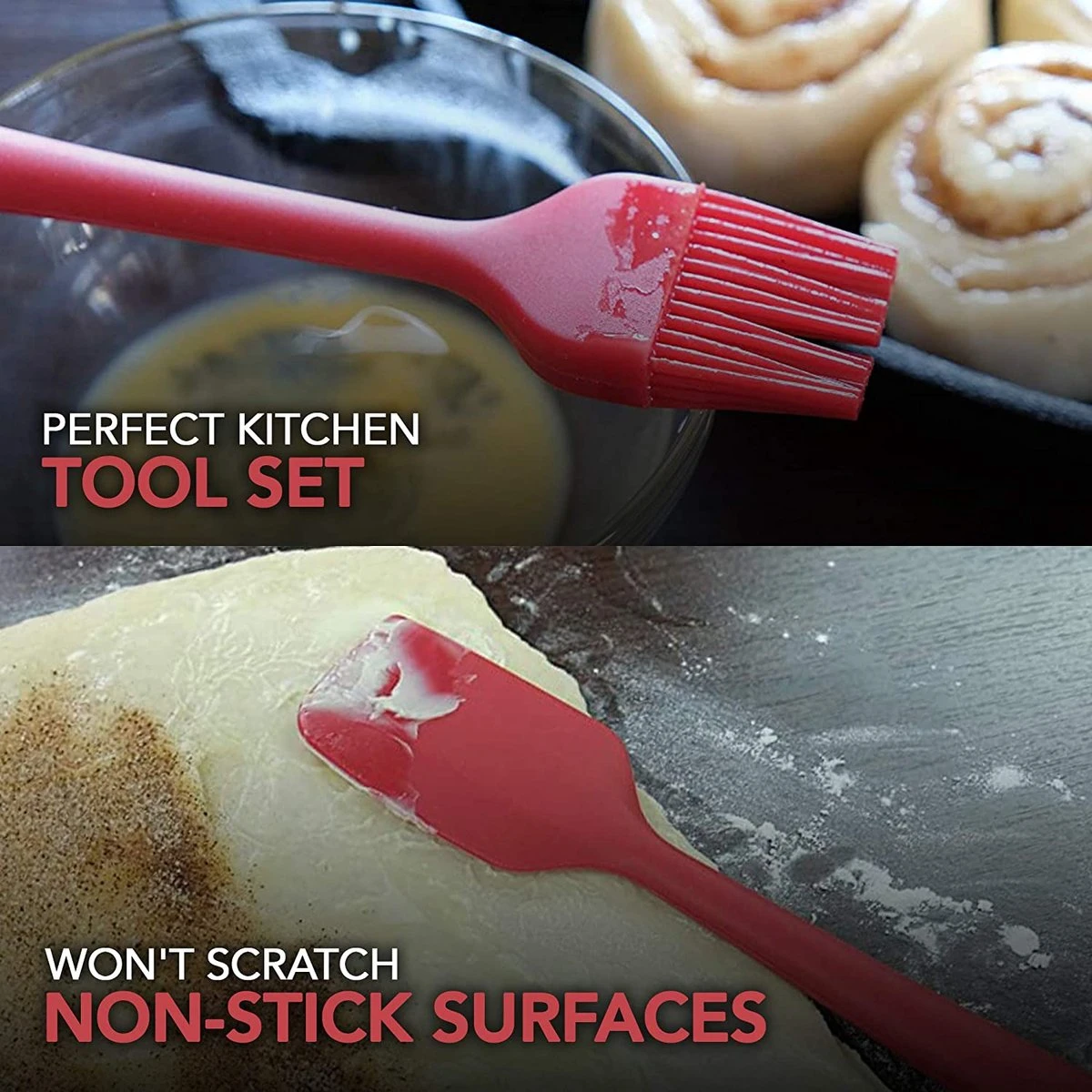 Ustensiles De Cuisine Set Spatule Fouet Pinces Cuillère Ustensiles De Cuisine Pour La Cuisine, La Cuisson Et Le Mélange 3 Ustensiles De Cuisine Set Spatule Fouet Pinces Cuillère Ustensiles De Cuisine Pour La Cuisine, La Cuisson Et Le Mélange – Image 3